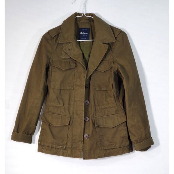 Madewell Women's Olive All Weather Outbound Military Style 02843 Sz XS 1033 - Picture 13 of 16